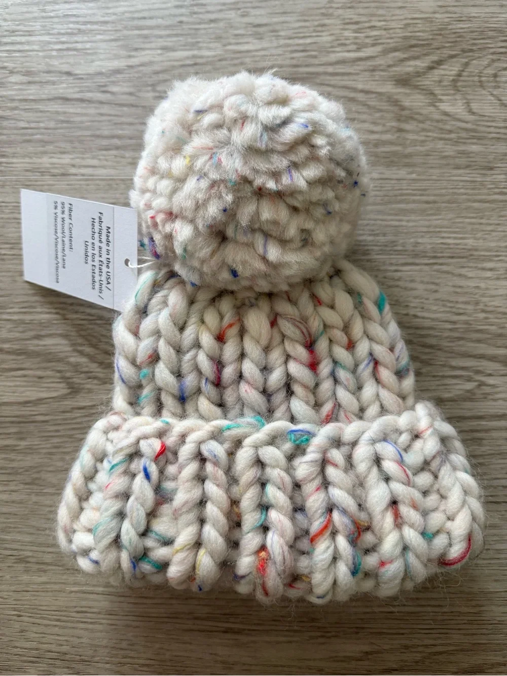NEW Pine & Poppy Denali Hand Knit Beanie - Size: Baby